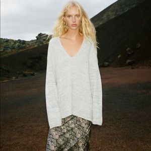 Sold** Victoria Oversized V-neck Sweater